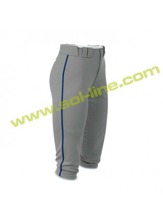 Softball Pipe Grey Pant With Royal Piping